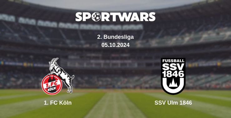 Where to watch the match 1. FC Köln - SSV Ulm 1846