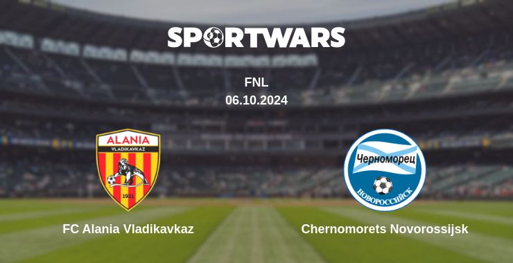 Where to watch the match FC Alania Vladikavkaz - Chernomorets Novorossijsk