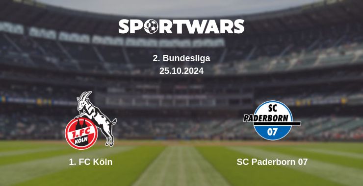 Where to watch the match 1. FC Köln - SC Paderborn 07