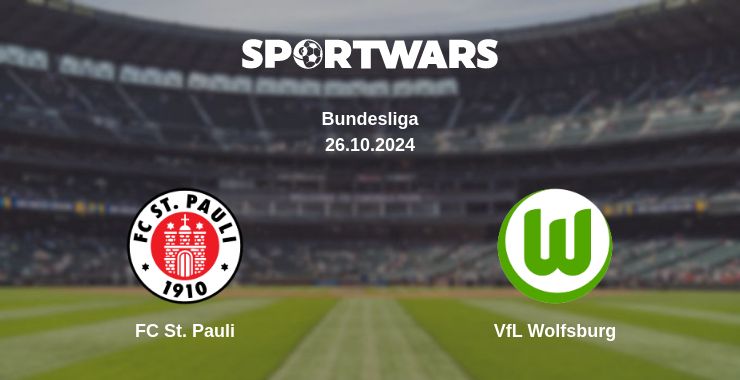 Where to watch the match FC St. Pauli - VfL Wolfsburg