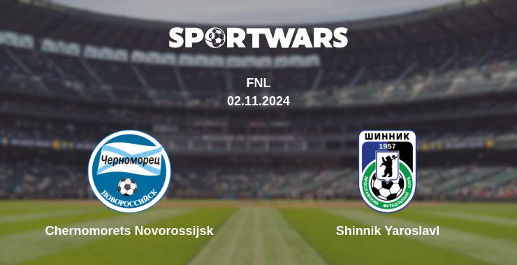 Where to watch the match Chernomorets Novorossijsk - Shinnik Yaroslavl