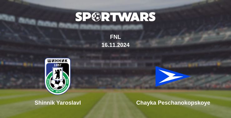 Where to watch the match Shinnik Yaroslavl - Chayka Peschanokopskoye