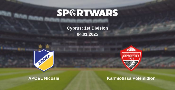 Where to watch the match APOEL Nicosia - Karmiotissa Polemidion