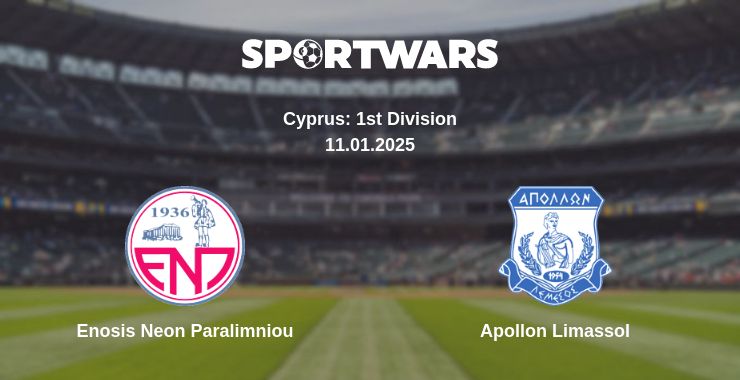 Where to watch the match Enosis Neon Paralimniou - Apollon Limassol