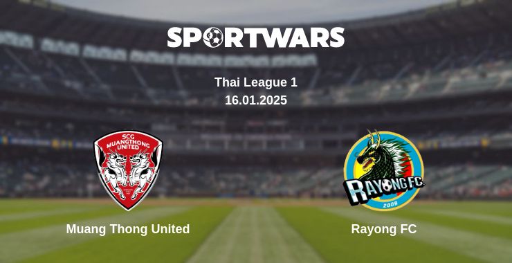 Where to watch the match Muang Thong United - Rayong FC