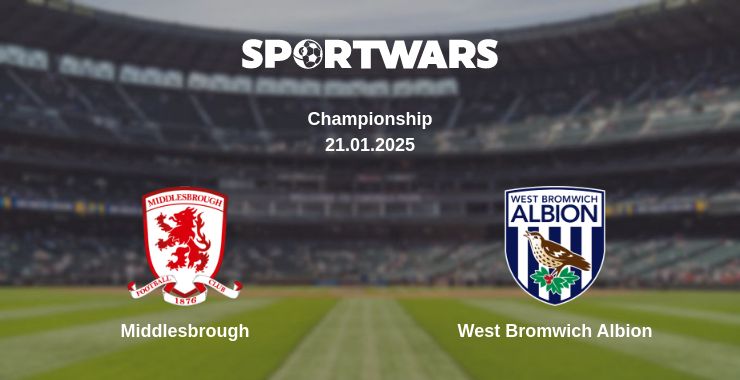 Where to watch the match Middlesbrough - West Bromwich Albion