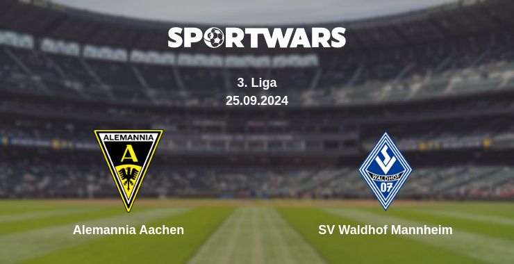 Where to watch the match Alemannia Aachen - SV Waldhof Mannheim