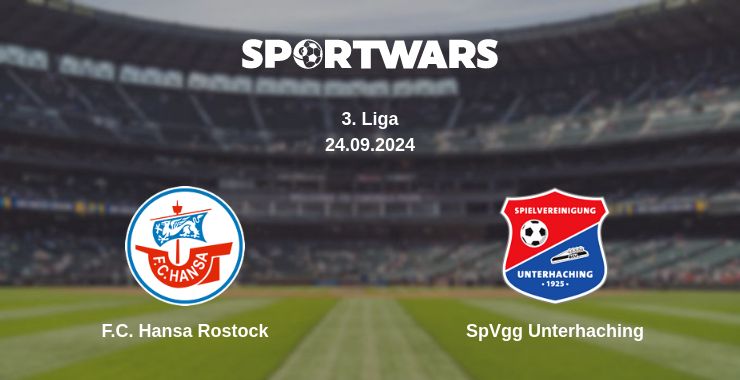 Where to watch the match F.C. Hansa Rostock - SpVgg Unterhaching