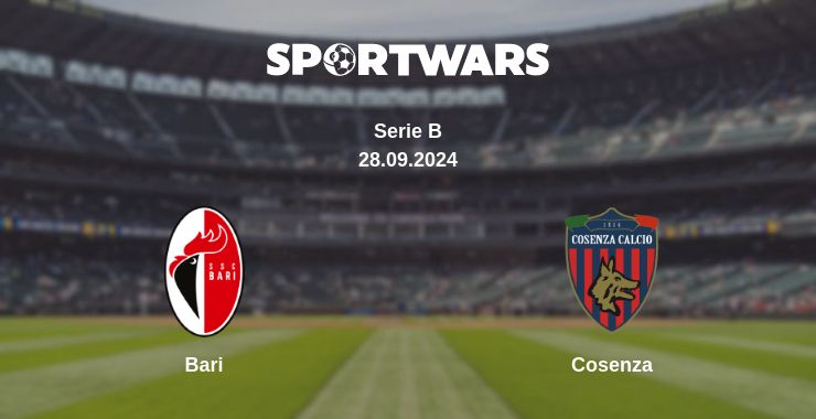 Where to watch the match Bari - Cosenza