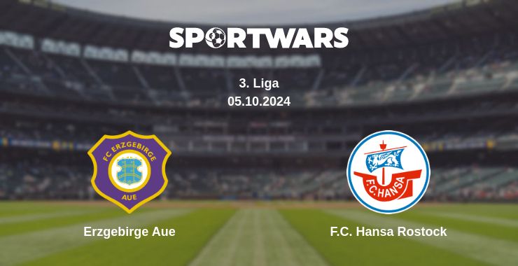 Where to watch the match Erzgebirge Aue - F.C. Hansa Rostock