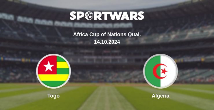 Where to watch the match Togo - Algeria