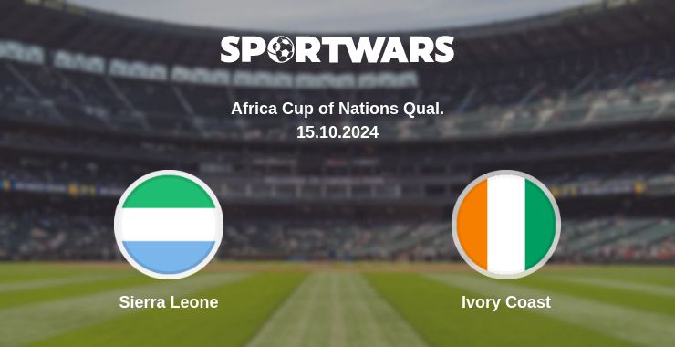 Where to watch the match Sierra Leone - Ivory Coast