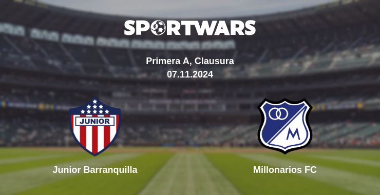 Where to watch the match Junior Barranquilla - Millonarios FC