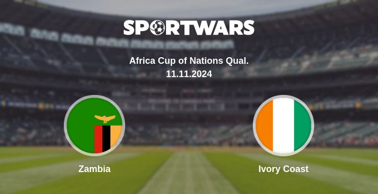 Where to watch the match Zambia - Ivory Coast