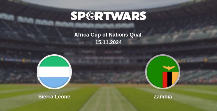 Where to watch the match Sierra Leone - Zambia