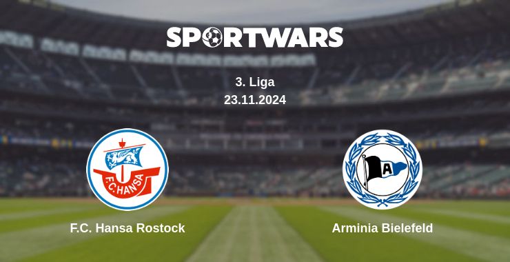 Where to watch the match F.C. Hansa Rostock - Arminia Bielefeld