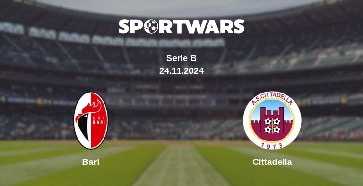 Where to watch the match Bari - Cittadella