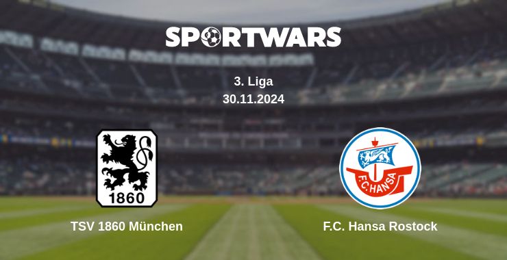 Where to watch the match TSV 1860 München - F.C. Hansa Rostock