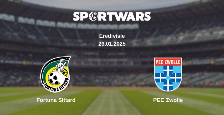 Where to watch the match Fortuna Sittard - PEC Zwolle