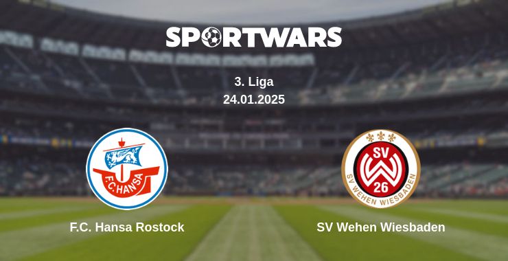 Where to watch the match F.C. Hansa Rostock - SV Wehen Wiesbaden