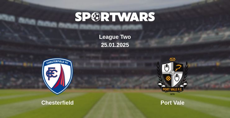 Where to watch the match Chesterfield - Port Vale