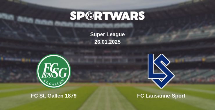 Where to watch the match FC St. Gallen 1879 - FC Lausanne-Sport