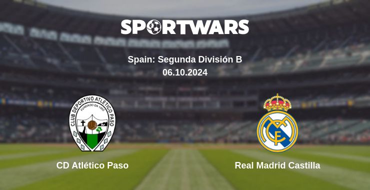 Where to watch the match CD Atlético Paso - Real Madrid Castilla