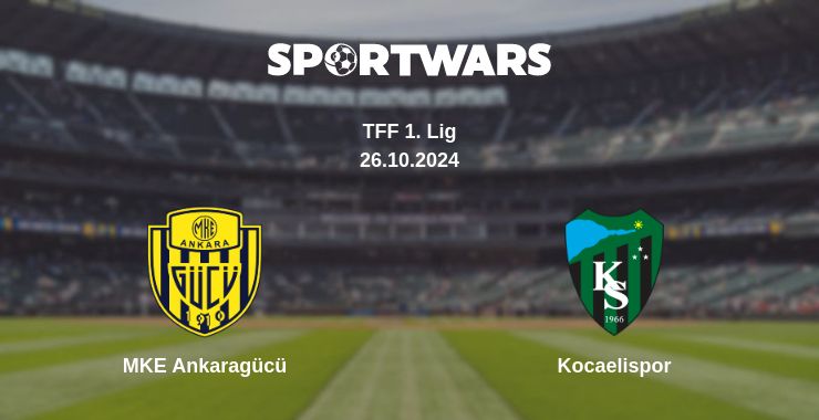 Where to watch the match MKE Ankaragücü - Kocaelispor