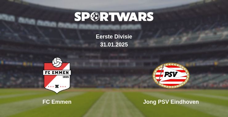 Where to watch the match FC Emmen - Jong PSV Eindhoven