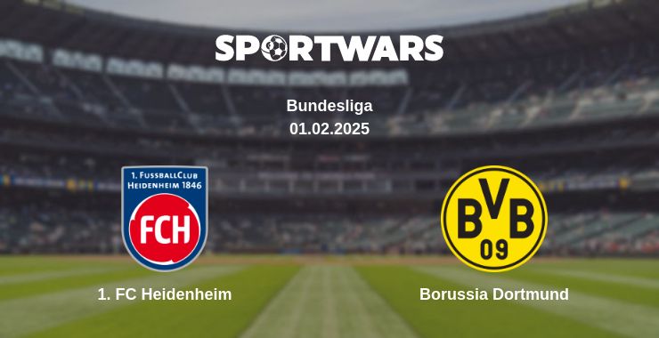 Where to watch the match 1. FC Heidenheim - Borussia Dortmund