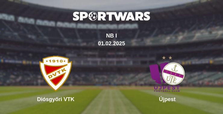 Where to watch the match Diósgyőri VTK - Újpest