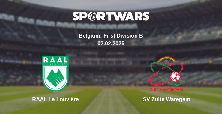 Where to watch the match RAAL La Louvière - SV Zulte Waregem