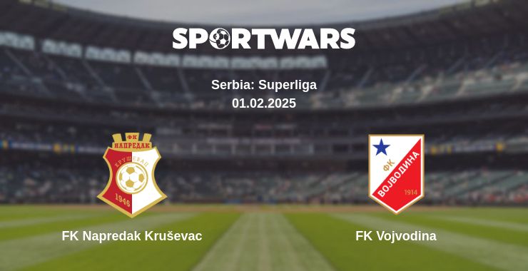 Where to watch the match FK Napredak Kruševac - FK Vojvodina