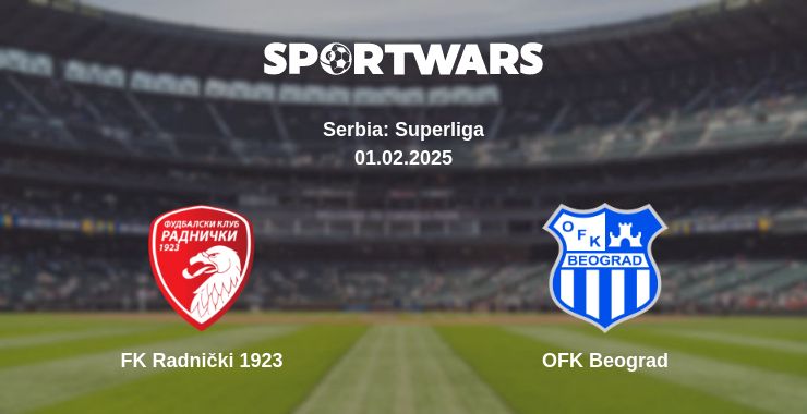 Where to watch the match FK Radnički 1923 - OFK Beograd