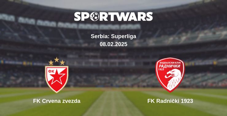 Where to watch the match FK Crvena zvezda - FK Radnički 1923