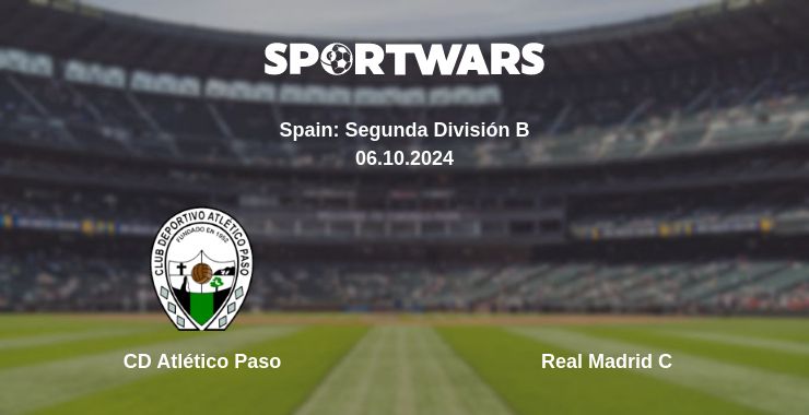 Where to watch the match CD Atlético Paso - Real Madrid C