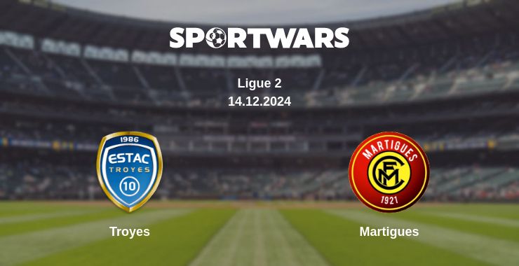 Where to watch the match Troyes - Martigues