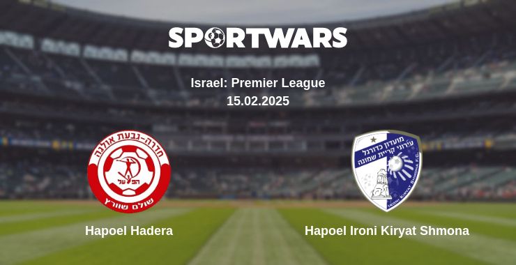 Where to watch the match Hapoel Hadera - Hapoel Ironi Kiryat Shmona