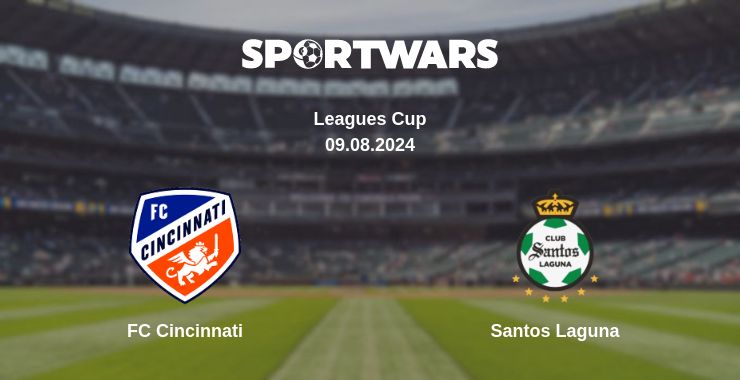 Where to watch the match FC Cincinnati - Santos Laguna