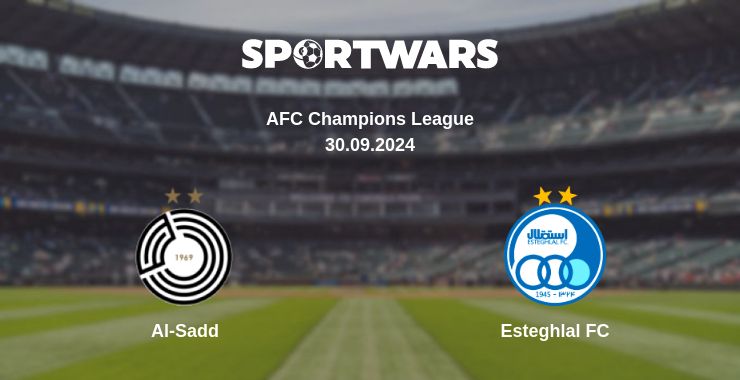 Where to watch the match Al-Sadd - Esteghlal FC