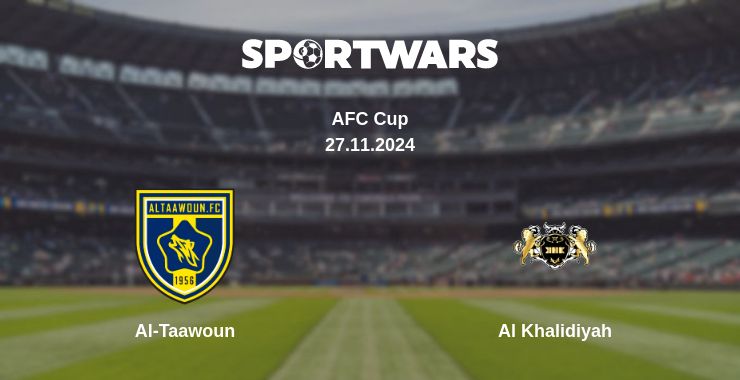 Where to watch the match Al-Taawoun - Al Khalidiyah