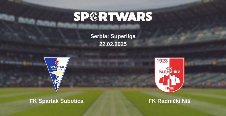 Where to watch the match FK Spartak Subotica - FK Radnički Niš