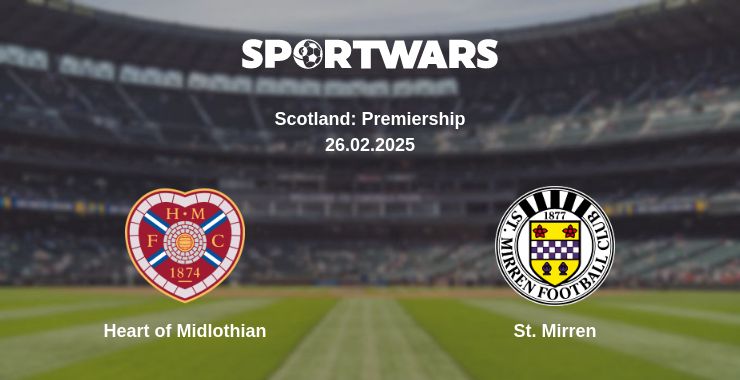 Where to watch the match Heart of Midlothian - St. Mirren