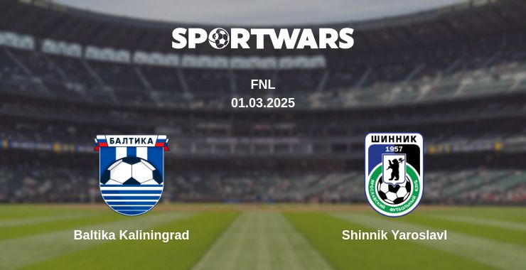 Where to watch the match Baltika Kaliningrad - Shinnik Yaroslavl