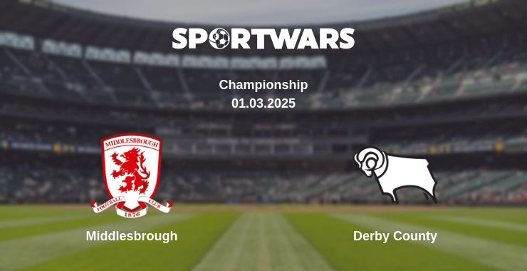 Where to watch the match Middlesbrough - Derby County