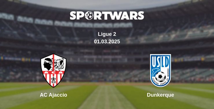 Where to watch the match AC Ajaccio - Dunkerque