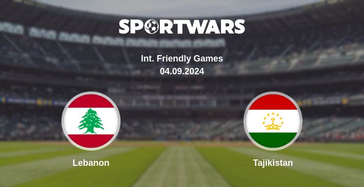 Where to watch the match Lebanon - Tajikistan