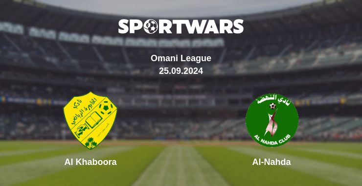 Where to watch the match Al Khaboora - Al-Nahda