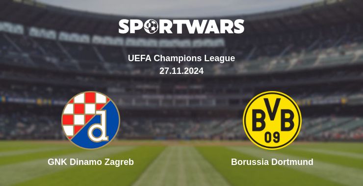 Where to watch the match GNK Dinamo Zagreb - Borussia Dortmund