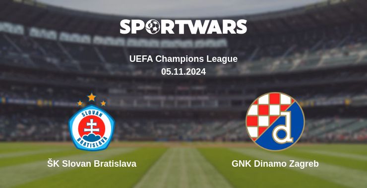 Where to watch the match ŠK Slovan Bratislava - GNK Dinamo Zagreb